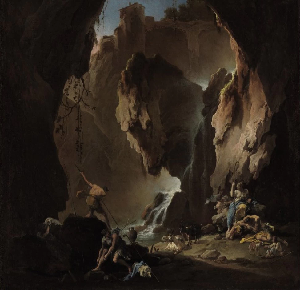 Pastori in una grotta